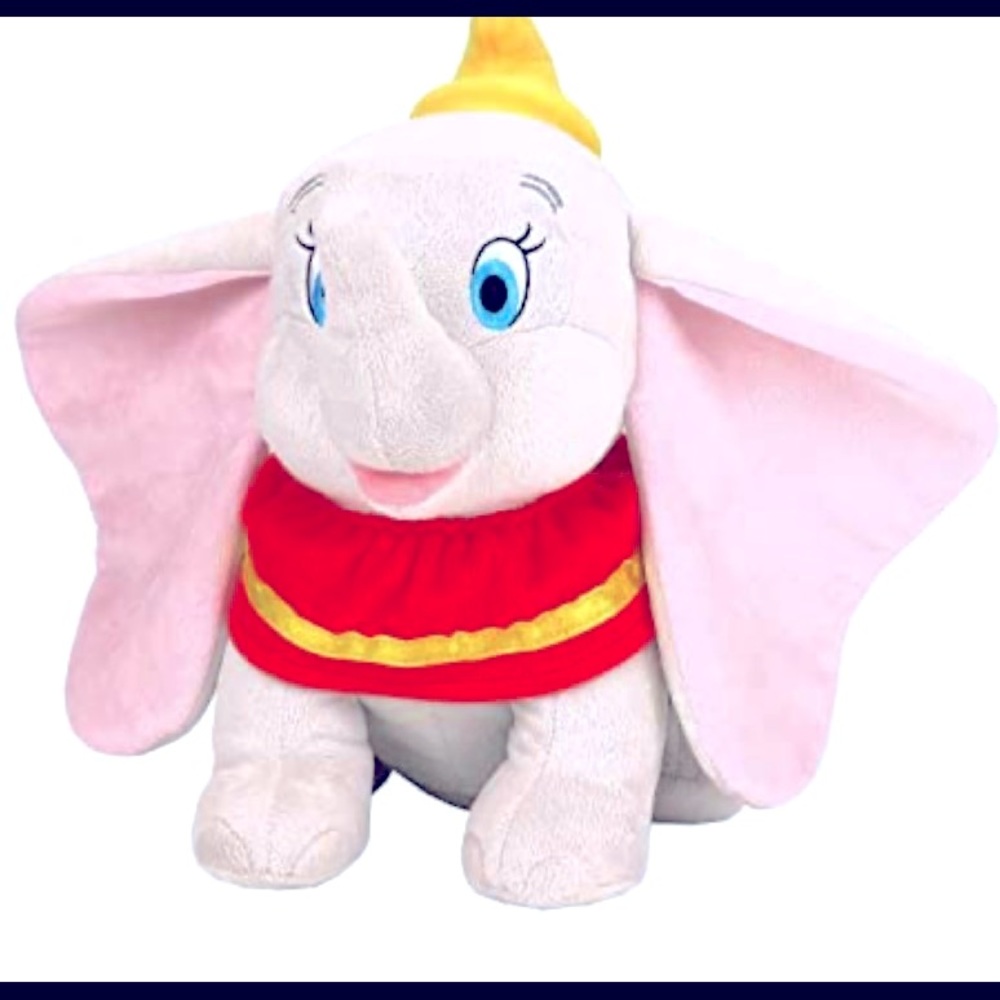 Disney Classic Plush Dumbo, Stuffed Animal, Elephant.